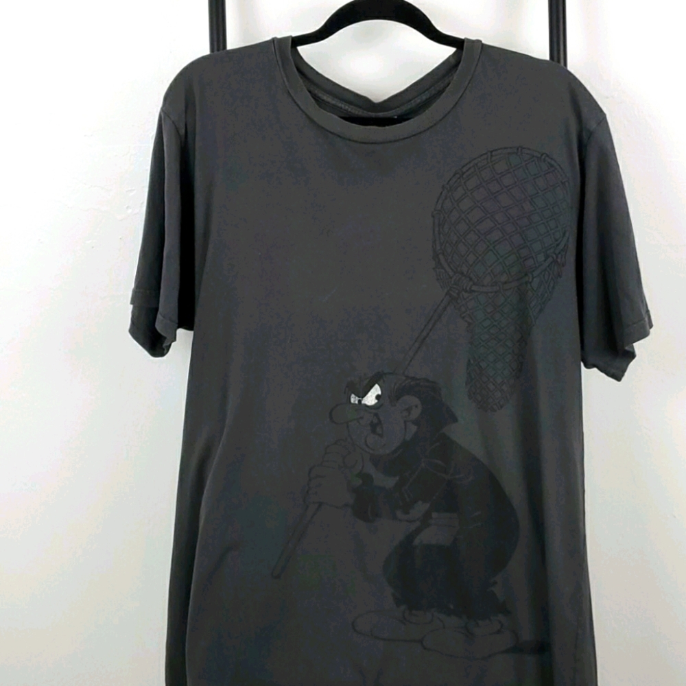 Junk Food cotton graphic gray t-shirt men gray round neck size 2XL